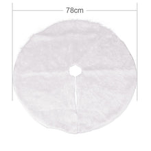 Load image into Gallery viewer, 1pc White Plush Christmas Tree Fur Carpet Merry Christmas Decorations for Home Natal Tree Skirts New Year Decoration navidad