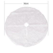 Load image into Gallery viewer, 1pc White Plush Christmas Tree Fur Carpet Merry Christmas Decorations for Home Natal Tree Skirts New Year Decoration navidad