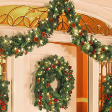 Load image into Gallery viewer, Christmas Garland Wreath Artificial Rattan Garland Christmas Home Decor DIY Hanging Weaved Garlands New Year Navidad Decoracion
