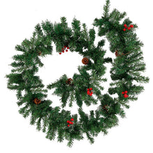 Load image into Gallery viewer, Christmas Garland Wreath Artificial Rattan Garland Christmas Home Decor DIY Hanging Weaved Garlands New Year Navidad Decoracion

